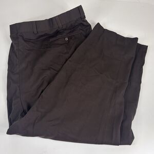 NWT George Foreman Comfort Zone 58 x 30 Dress Pants Brown Waist Relaxer Pleated